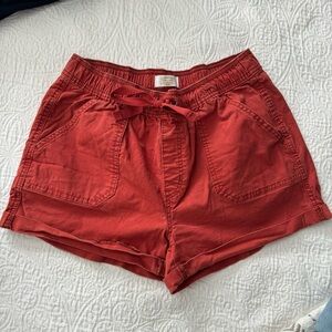 Levi Strauss burnt coral color drawstrings shorts